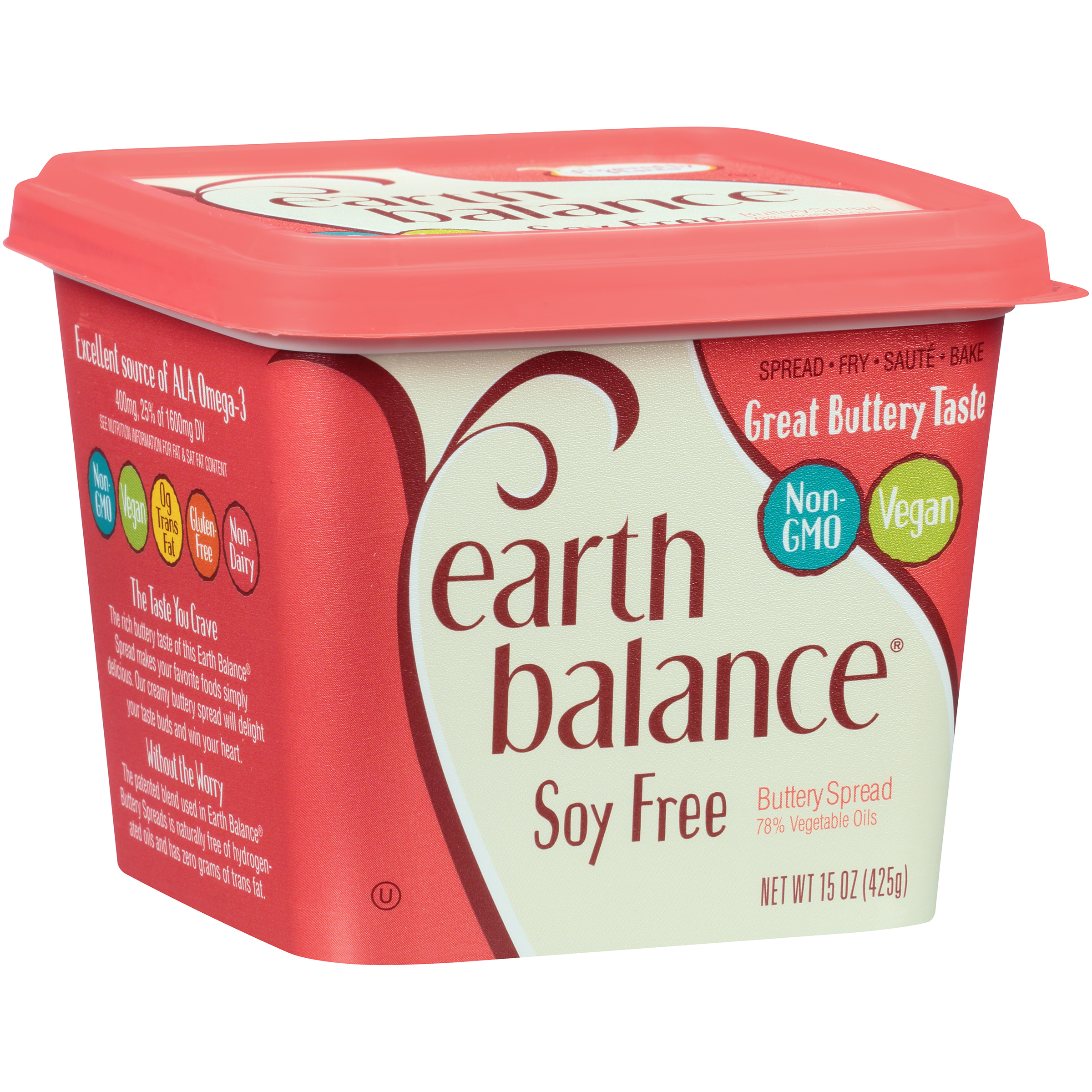 Earth Balance Soy Free Buttery Spread 15 Oz. Tub