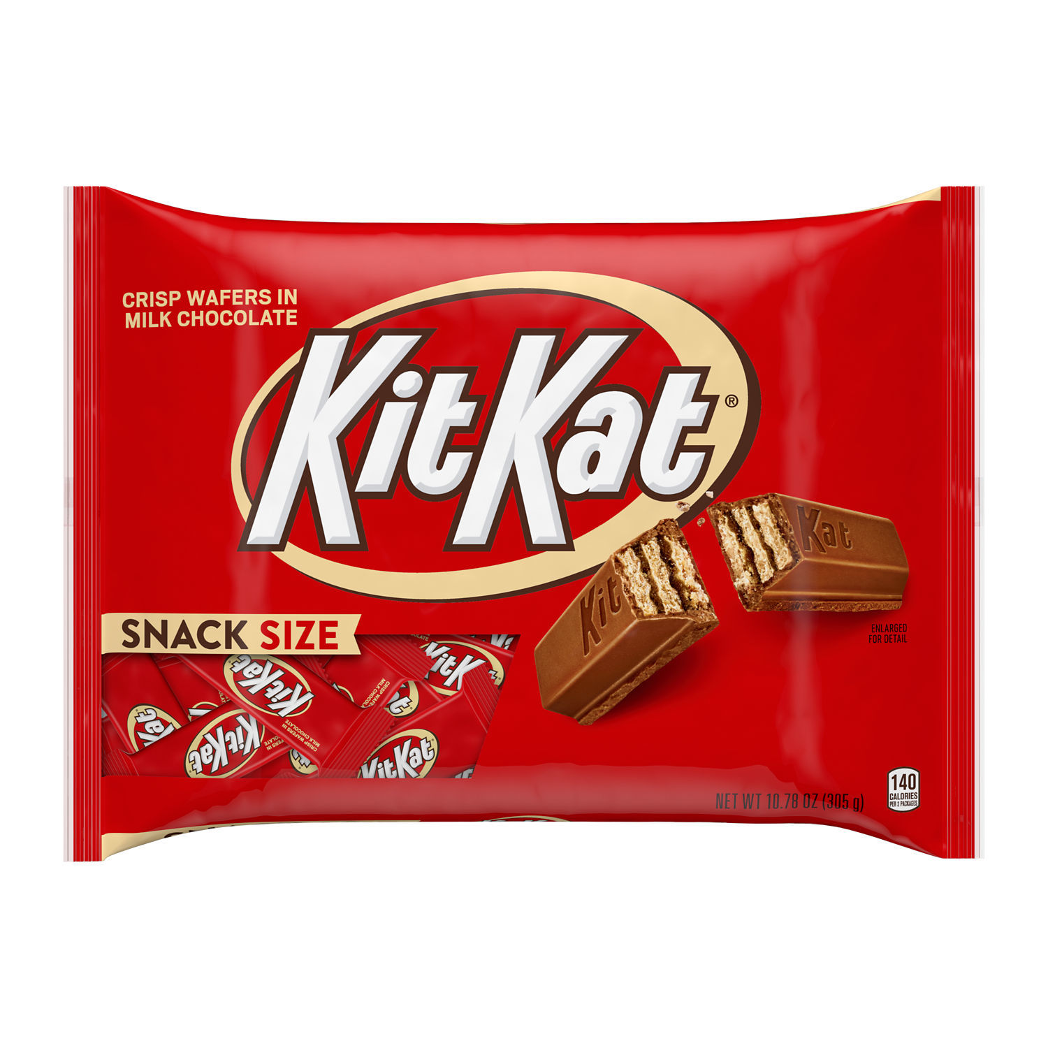 Kit Kat Crisp Wafers In Milk Chocolate Snack Size Bars 10.78OZ