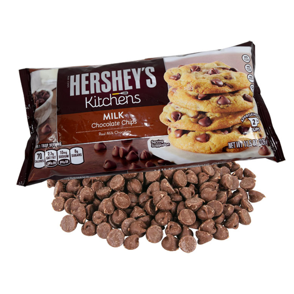 Hershey S Milk Chocolate Chips, Baking Supplies, 11.5 Oz, Bag