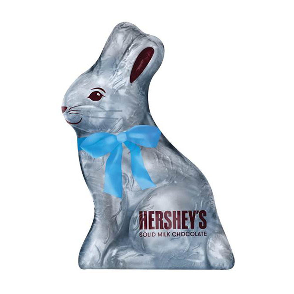 Hershey's Solid Milk Chocolate Bunny Candy, Easter, 4.25 Oz, Pack