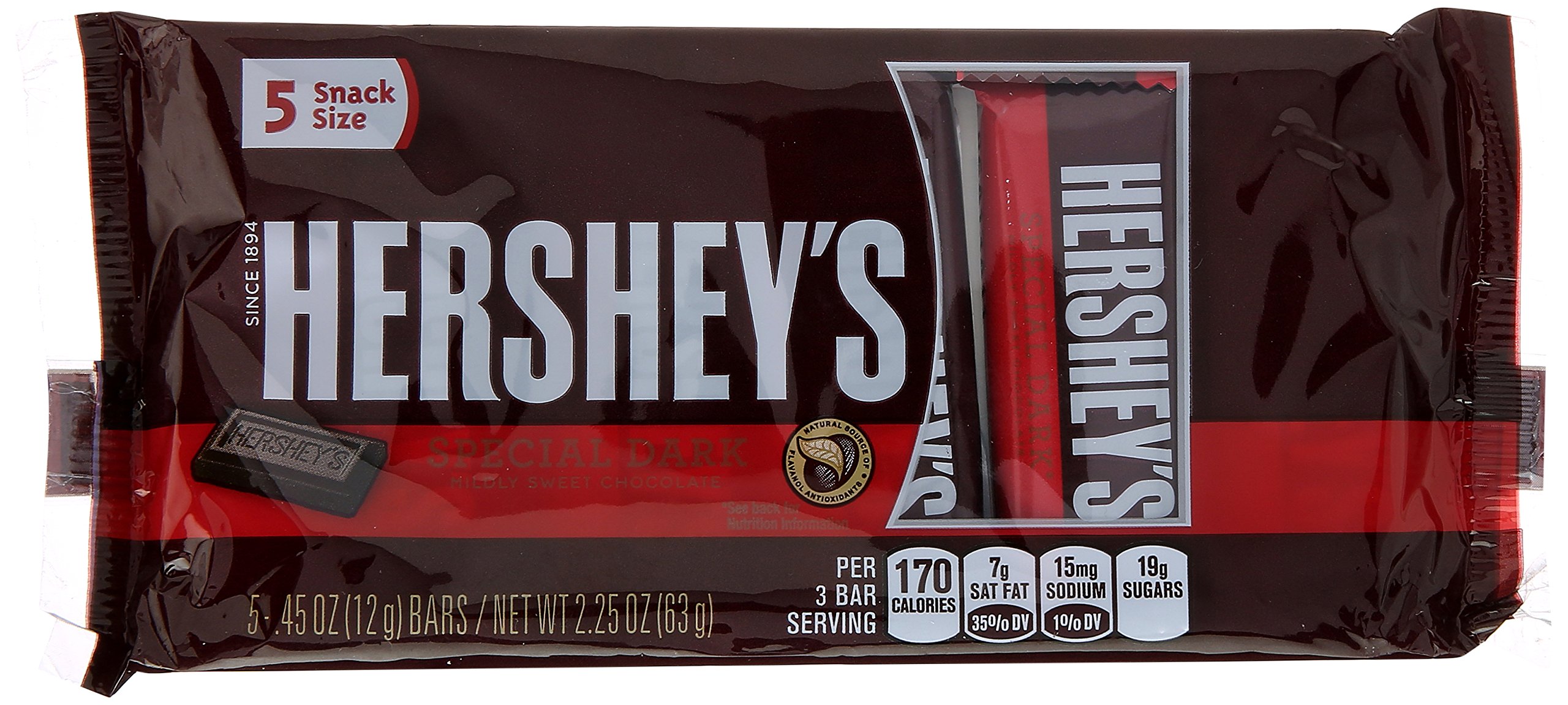 Hershey's SPECIAL DARK Mildly Sweet Chocolate Snack Size Candy Bars