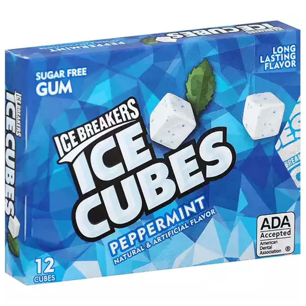 Ice Breakers Peppermint Cubes Sugar Free Gum - 12ct