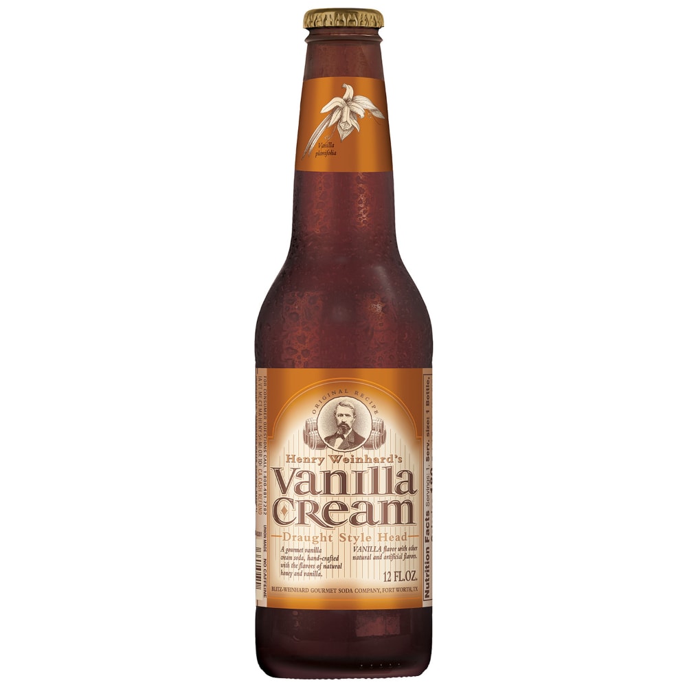 Henry Weinhard's Gourmet Soda, Vanilla Cream 12 Fl Oz