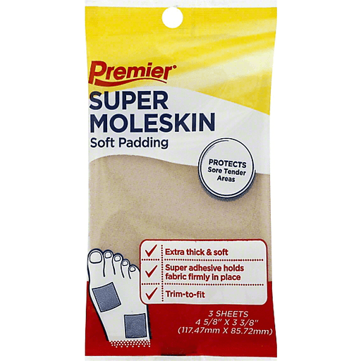 Premier Moleskin, Super, Sheets