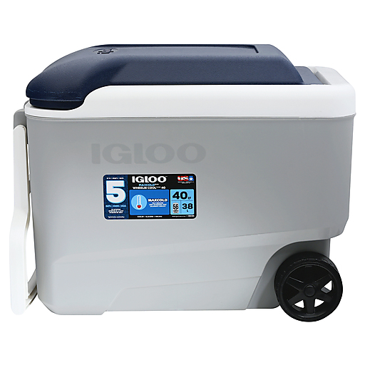 Igloo Maxcold 40 Quart Gray Wheelie Cool Cooler