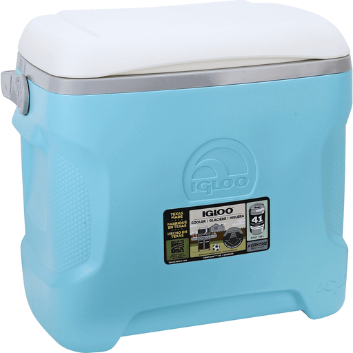 Igloo Cooler, Contour, Aquamar, 30 Quart