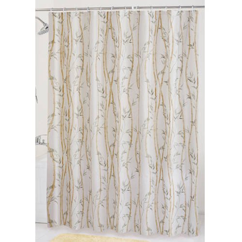 Mainstays Bamboo Garden PEVA Shower Curtain