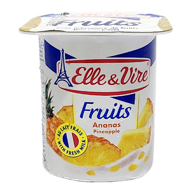 Elle & Vire Pineapple Yogurt 125g
