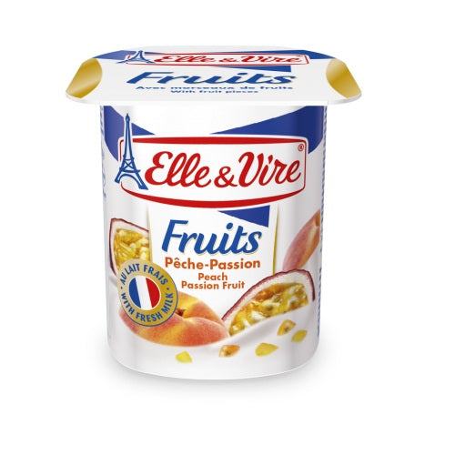 Elle & Vire Yogurt Peach/Passion Fruit