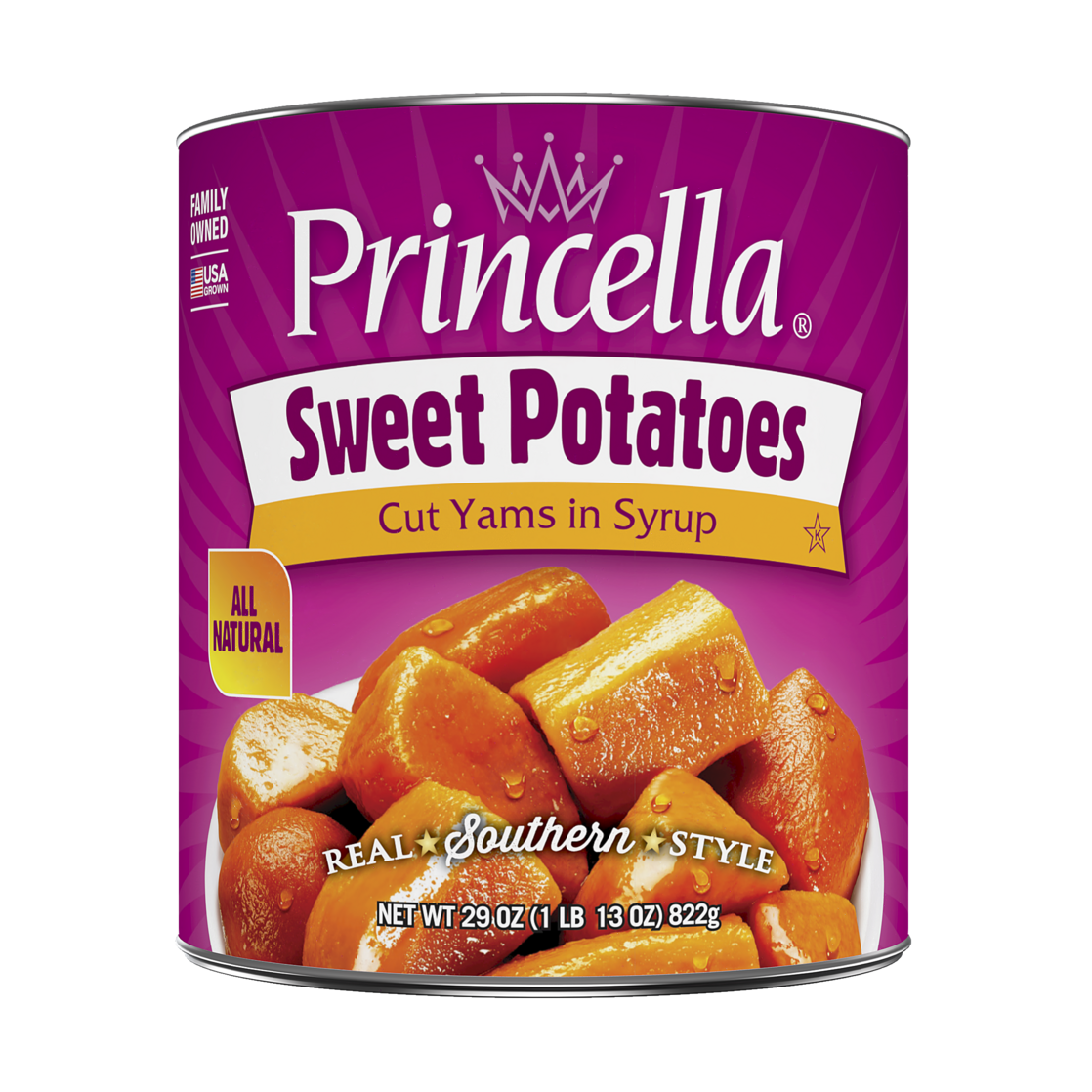 Princella Cut Yams In Syrup Sweet Potatoes 29 Oz