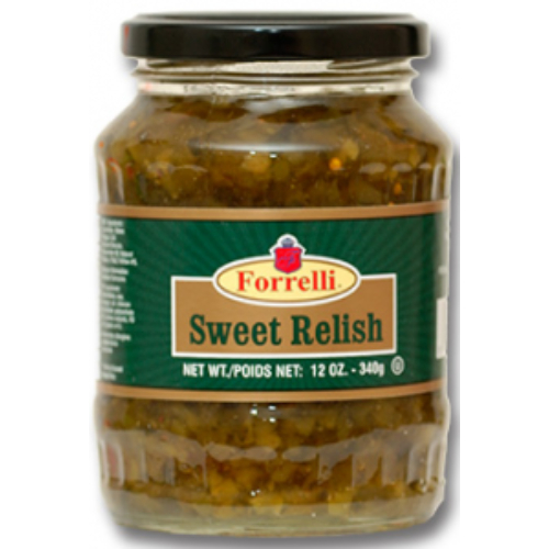 Forrelli Sweet Relish Pickles 12oz Jar-whole