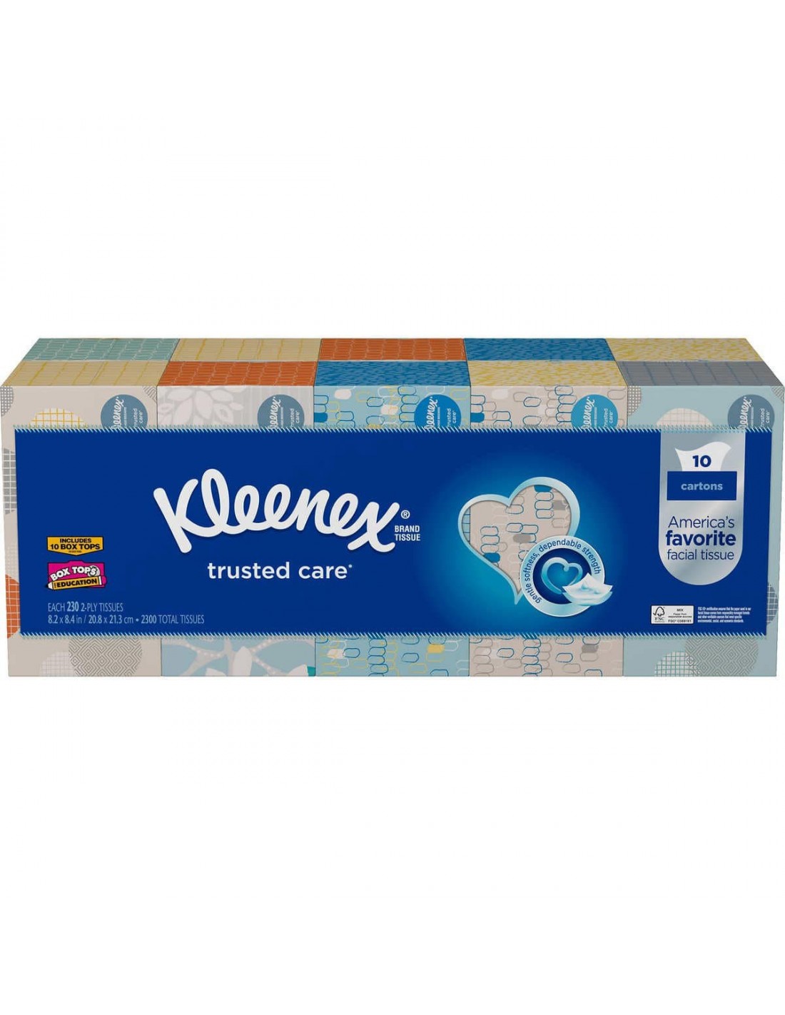 Kleenex Facial Tissue Family Size 10 Pack