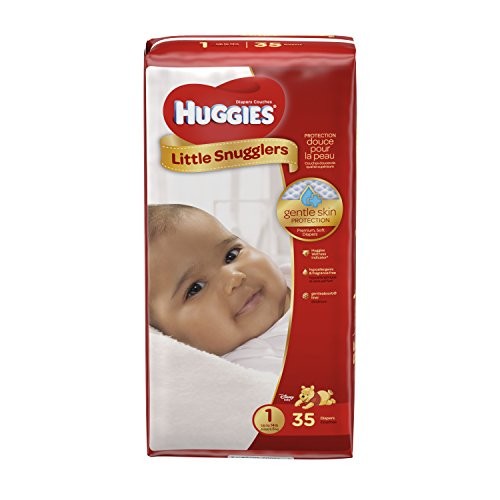 Huggies Little Snugglers Baby Diapers, Size 1, 35 Count (Packaging May Vary)