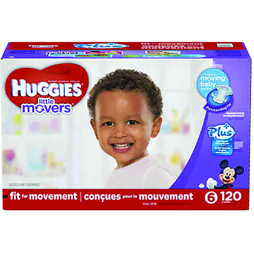 Huggies Little Movers 6 (Over 35 Lb) Disney Baby Diapers