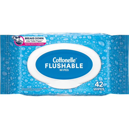 Cottonelle Fresh Care Flushable Wet Wipes Flip-Top Pack