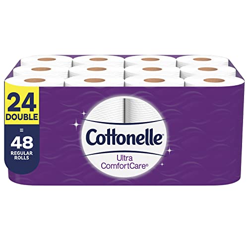 Cottonelle Toilet Paper, 36 Double Rolls , Ultra CleanCare, Soft Bath Tissue, Biodegradable, Septic-Safe