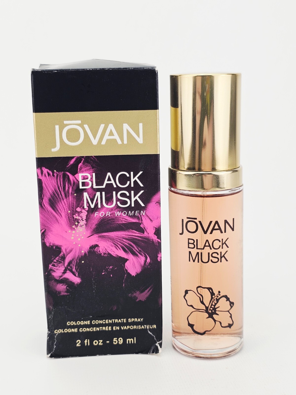 Jovan Black Musk Women Cologne Concentrate Spray Perfume 2 Oz