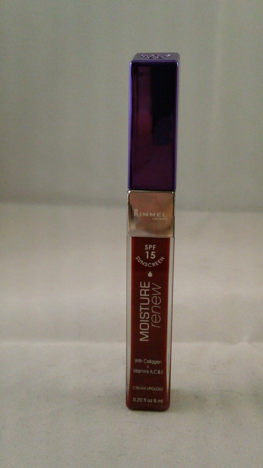 Rimmel London Moisture Renew Lipgloss Lip Gloss SPF 15 #565 Red Action