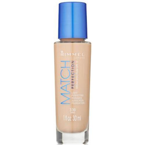 Rimmel Face Makeup London Match Perfection Foundation 330 Sand SPF 18 Sunscreen NEW And SEAL