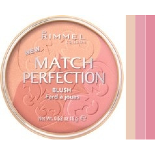 Rimmel London Match Perfection Trio Tvářenka 001 Light 15 G