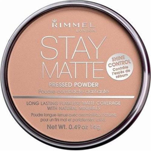 Rimmel Face Makeup Stay Matte Pressed Powder, Creamy Beige