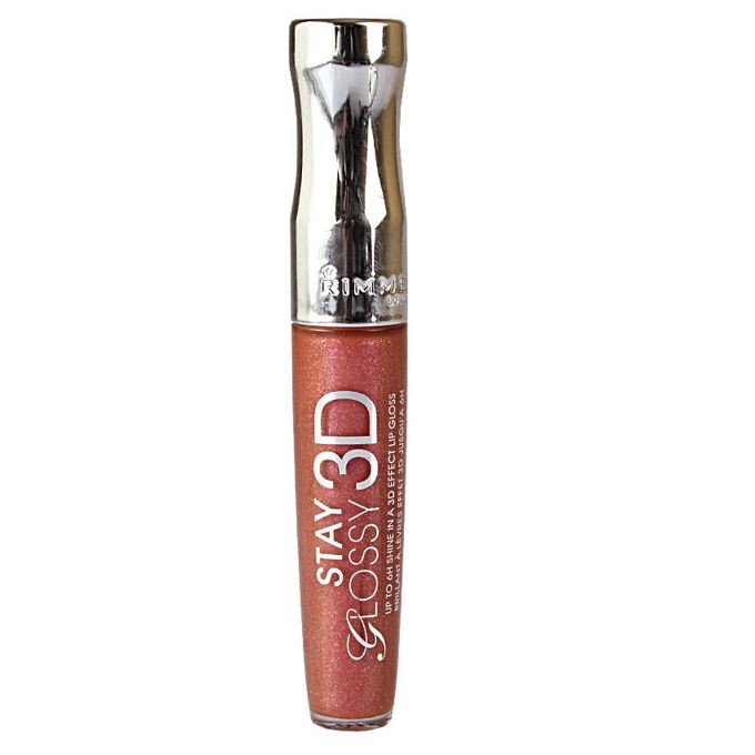 Rimmel London Stay Glossy 3D Lip Gloss .18 Fl Oz - 703 Love At The Movies