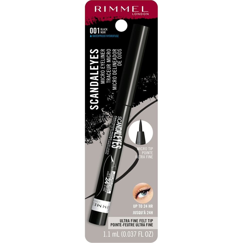 Rimmel London ScandalEyes Precision Micro Eyeliner - 001 Black 1 Ml