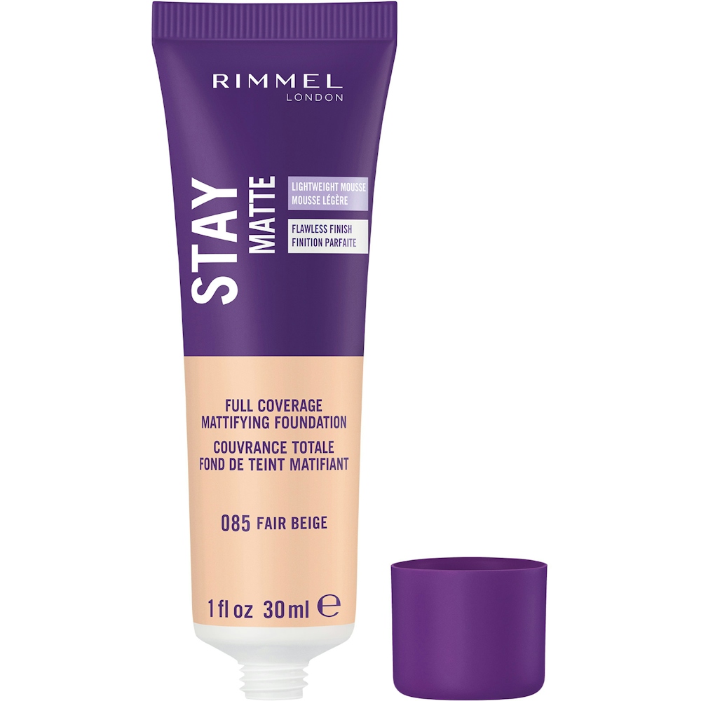Rimmel London Stay Matte Liquid Mousse Foundation, Light Ivory, 30 Ml