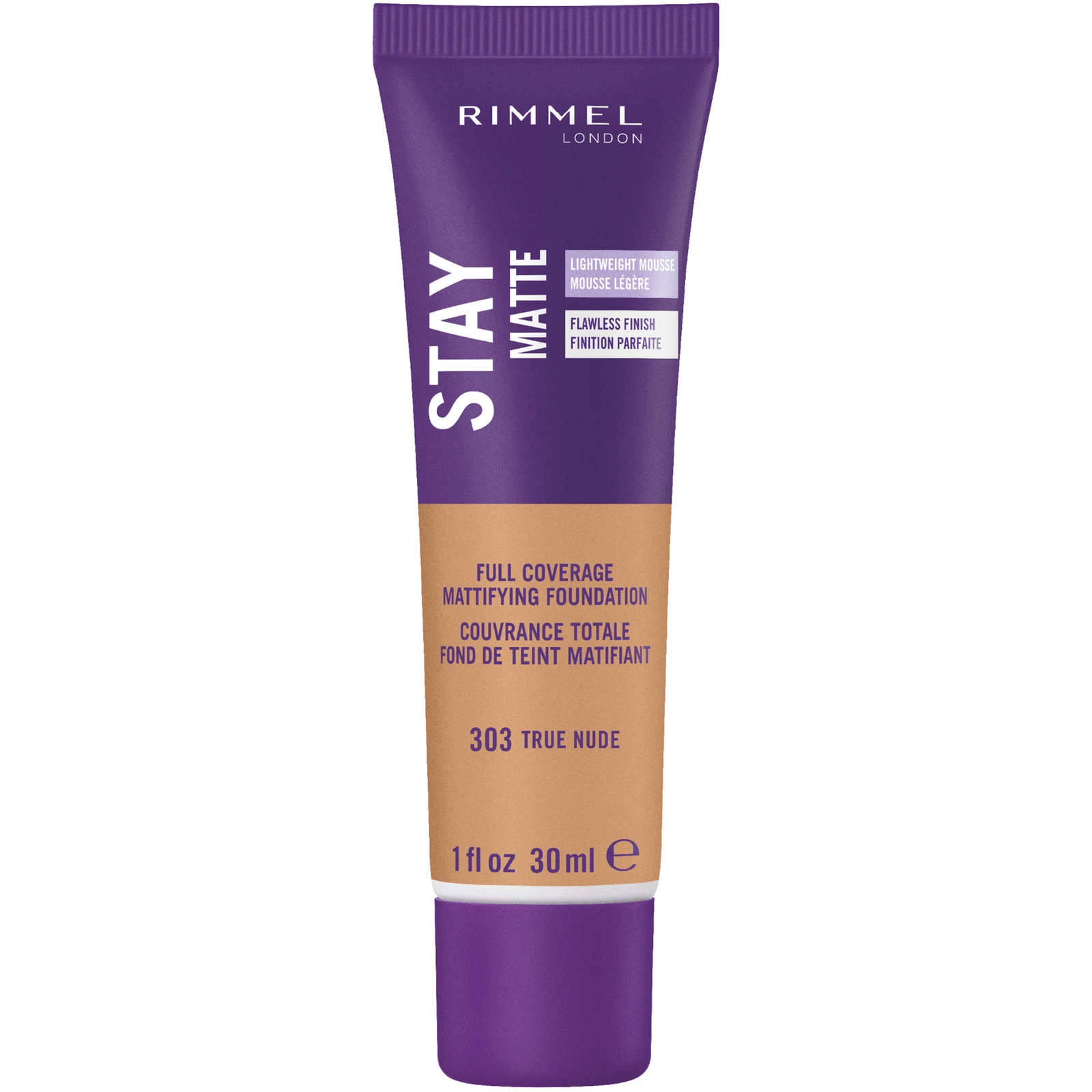 Rimmel London Stay Matte Liquid Mousse Foundation, Ivory, 30 Ml