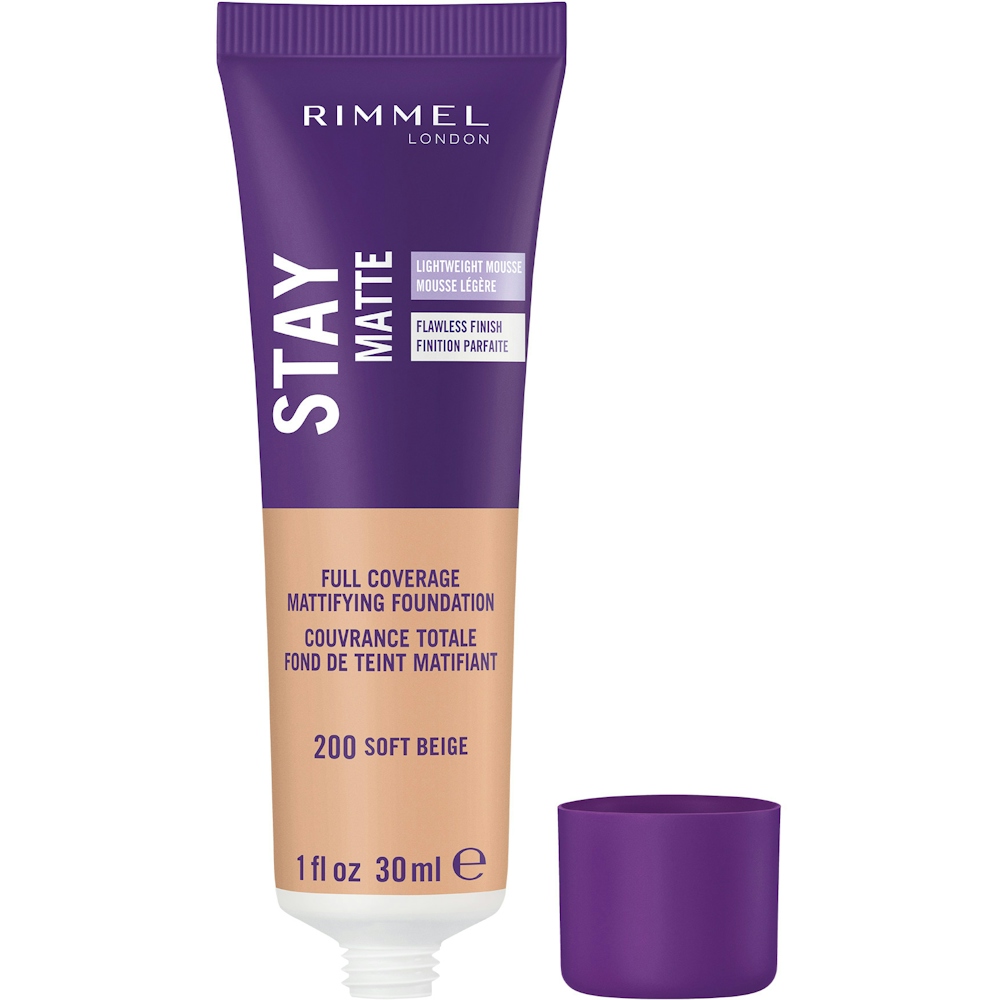 Rimmel London Stay Matte Liquid Mousse Make-up 201 Classic Beige 30 Ml