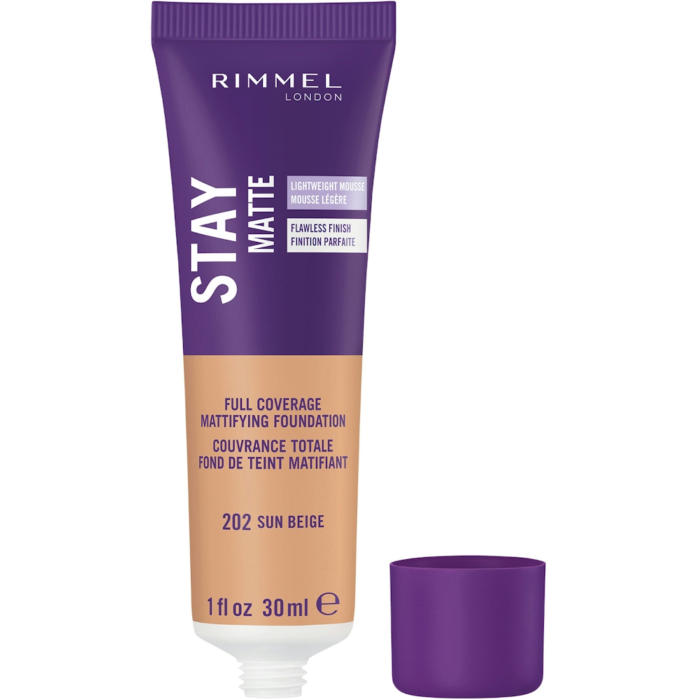 Rimmel London Stay Matte Liquid Mousse True Beige Foundation - 203