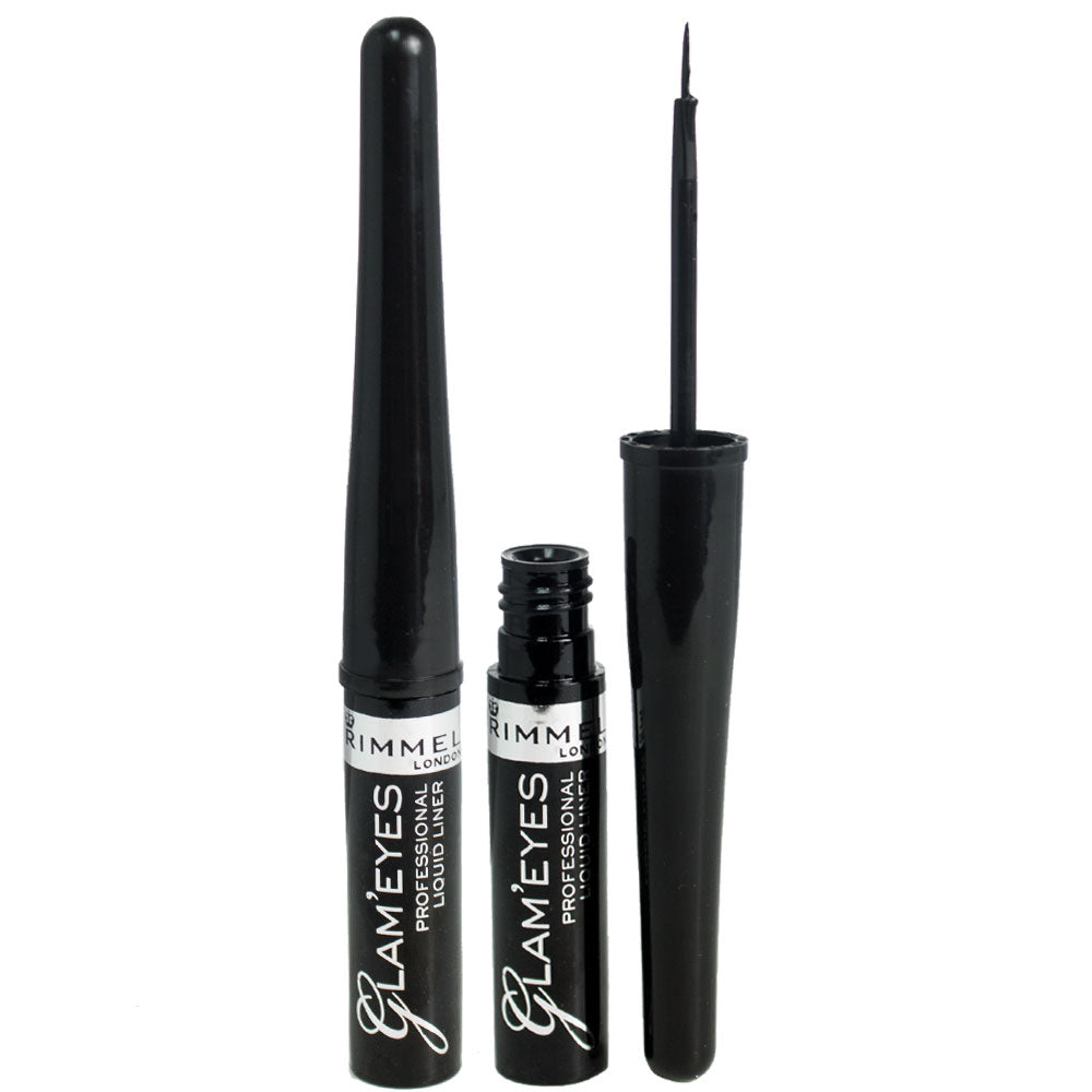 Rimmel Glam Eyes Precise Design Liquid Eyeliner Black Glamour