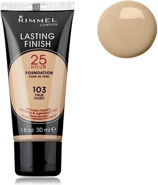 Rimmel London Lasting Finish 25 Hour Foundation, #103 True Ivory
