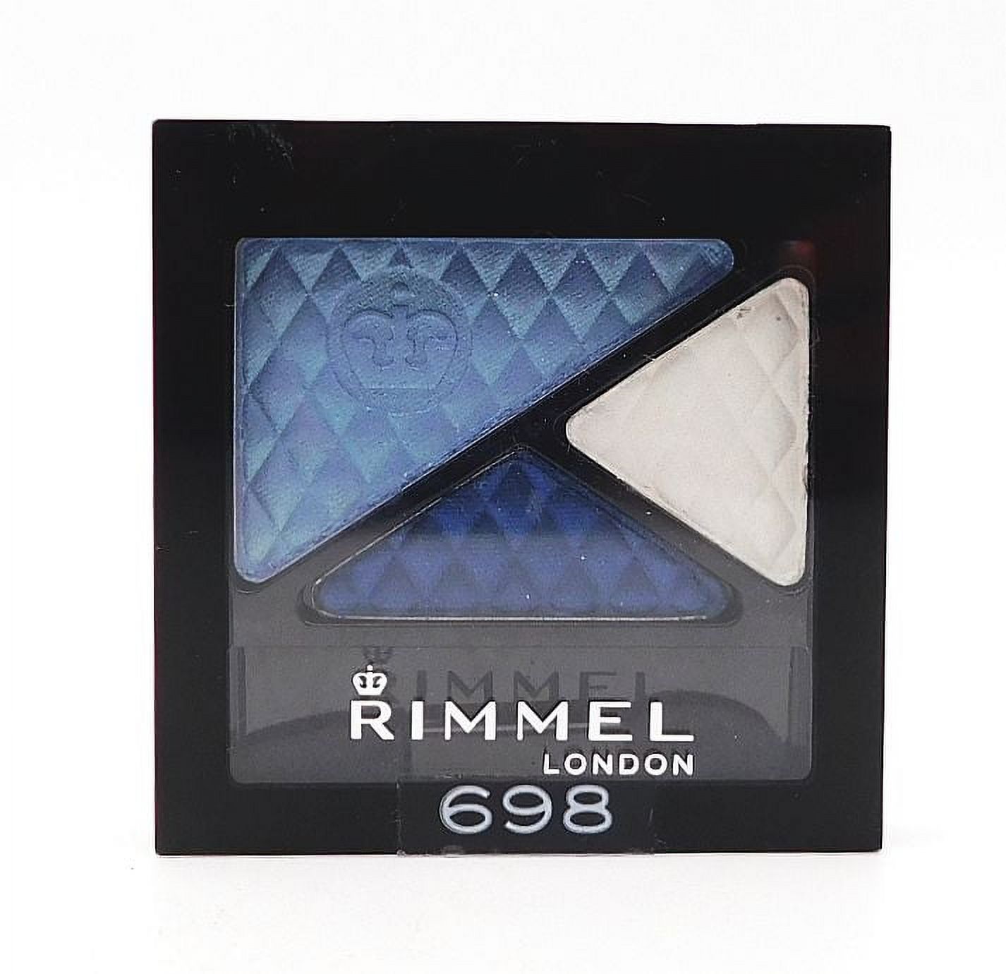 Rimmel London Glam Eyes Trio Eye Shadow 698 Modern Blues .148 Oz