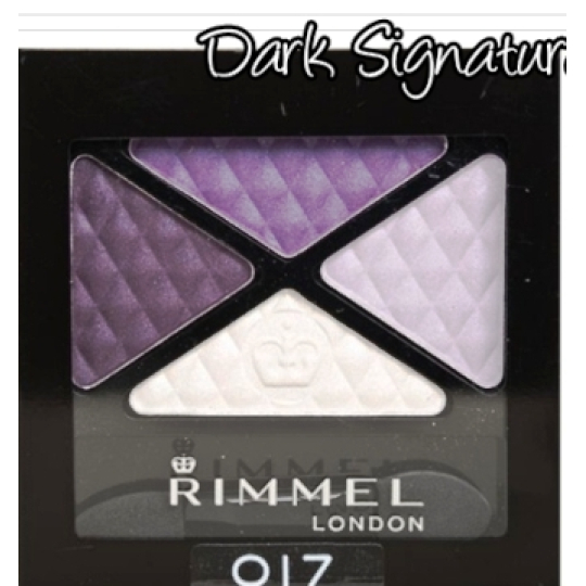 Rimmel London Glam Eyes Quad Oční Stíny 017 Dark Signature 4 G