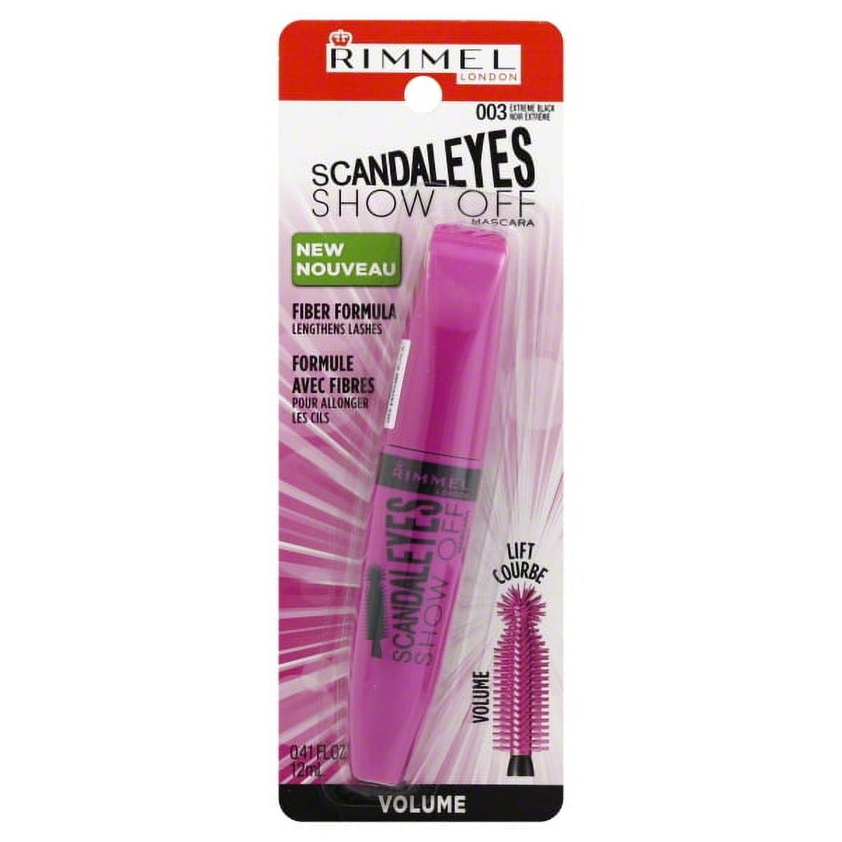 Rimmel Scandaleyes Show Off Mascara, Extreme Black, 0.41 Fluid Ounce
