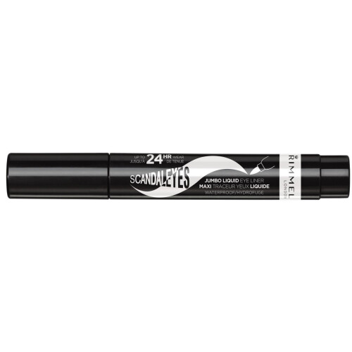 Rimmel London Scandaleyes Jumbo Liquid Eye Liner, Black, 0.1 Fluid Ounce