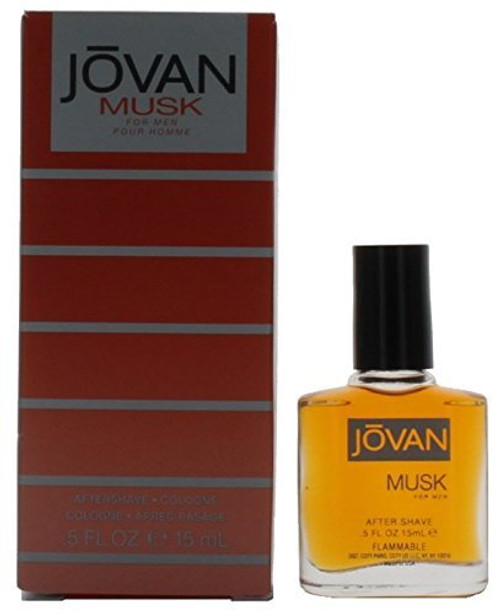 Musk By Jovan For Men Mini Aftershave Cologne 0.5 Oz