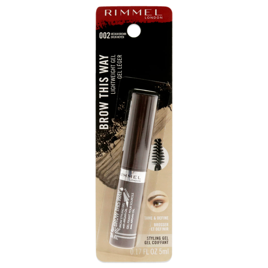 Rimmel London Brow This Way Lightweight Gel - 002 Medium Brown