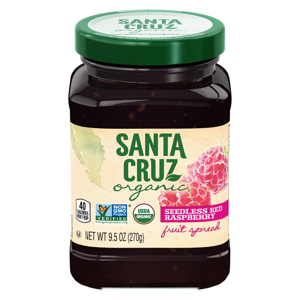 Santa Cruz Organic Seedless Red Raspberry Fruit Spread 9.50 Oz