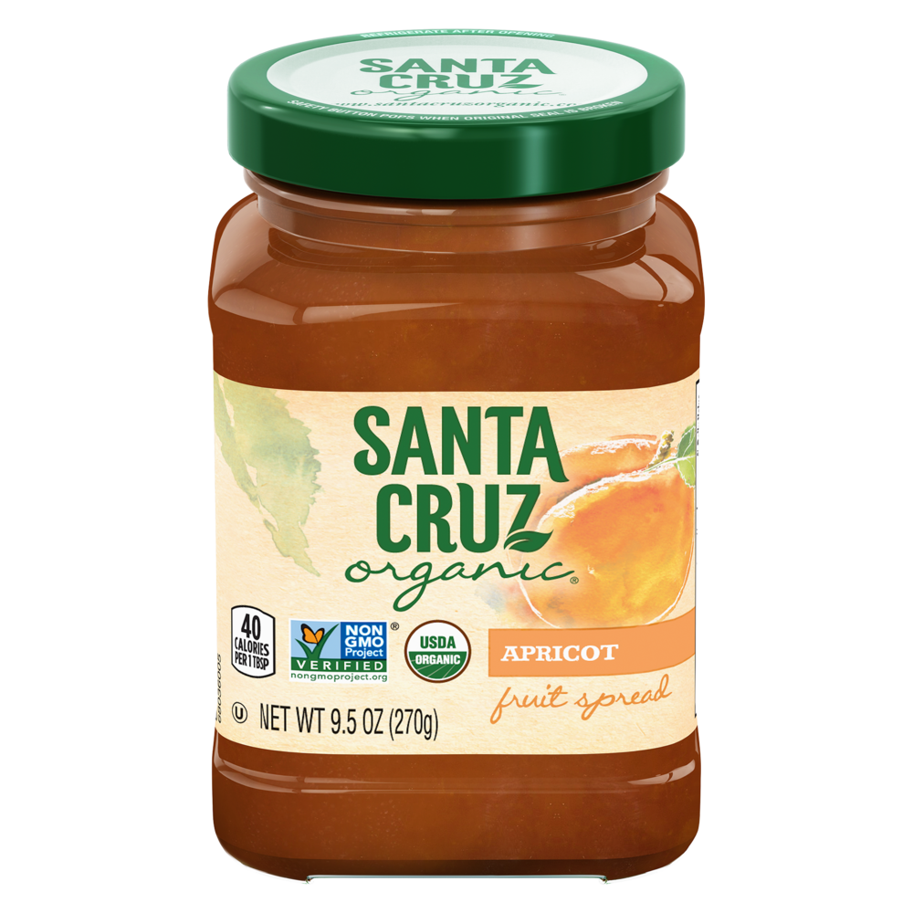 Santa Cruz Organic Apricot Fruit Spread, 9.5 Oz