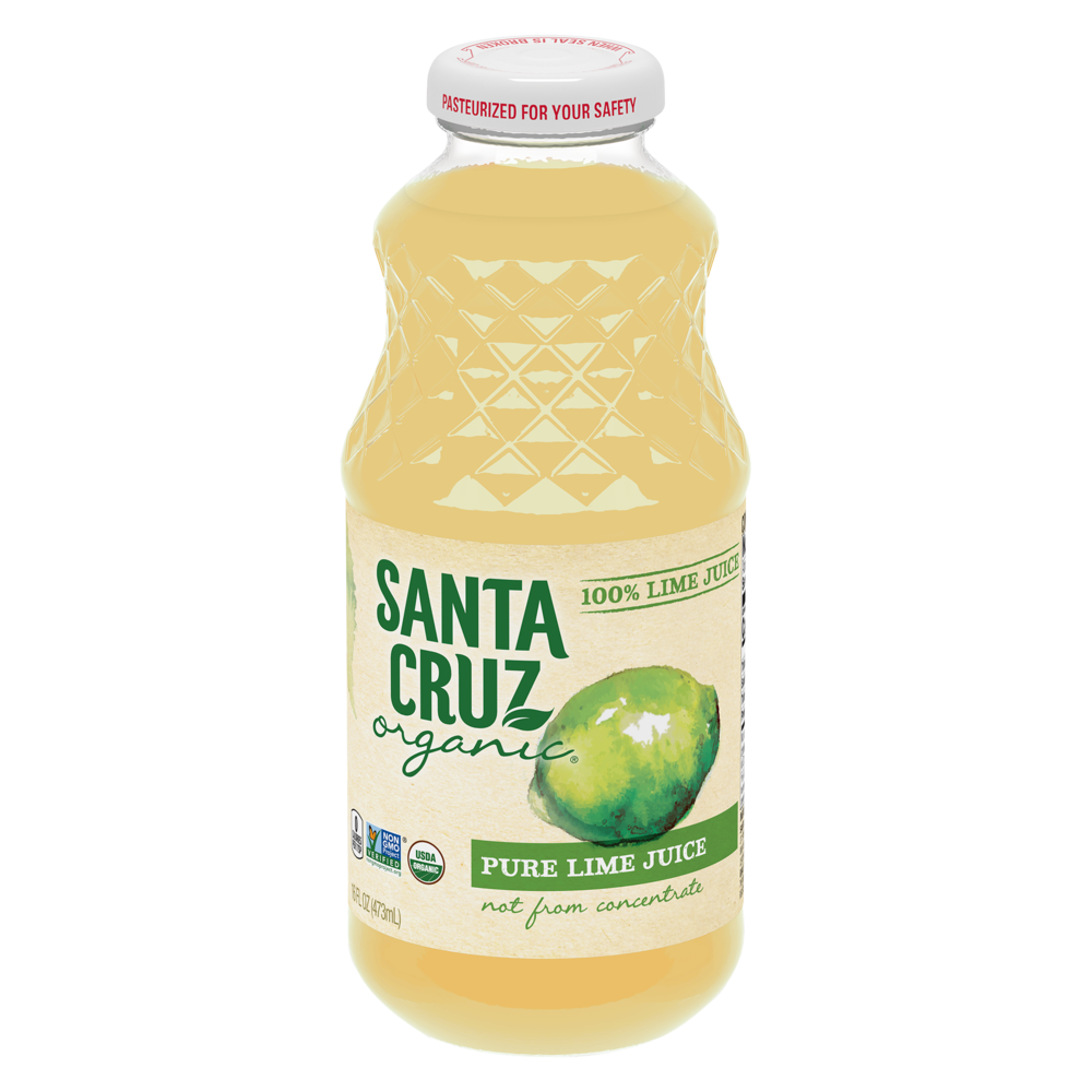 Santa Cruz Organic 100% Pure Lime Juice, 16 Fluid Ounces