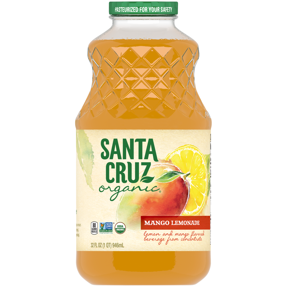 Santa Cruz Organic Mango Lemonade, 32 Ounces