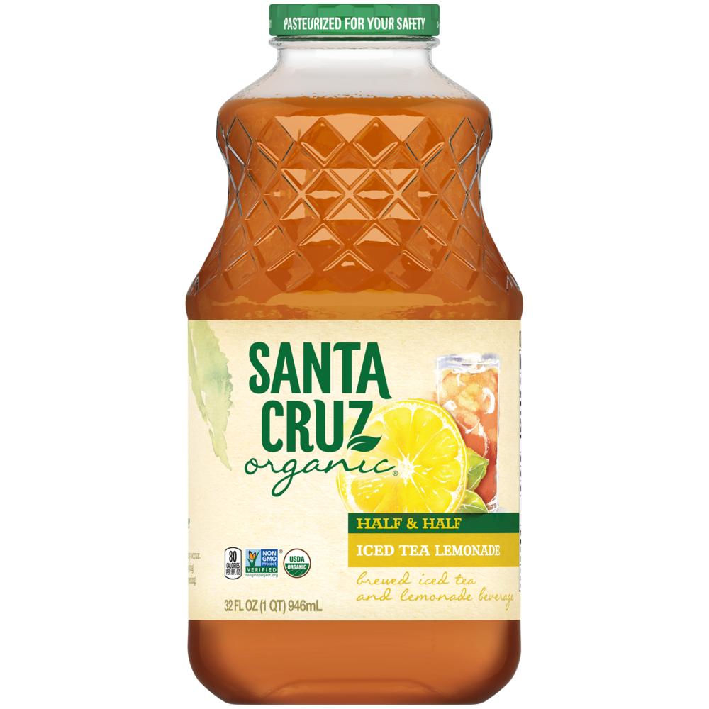 Santa Cruz Organic Half & Half, Ice Tea Lemonade, 12 Of 32 OZ