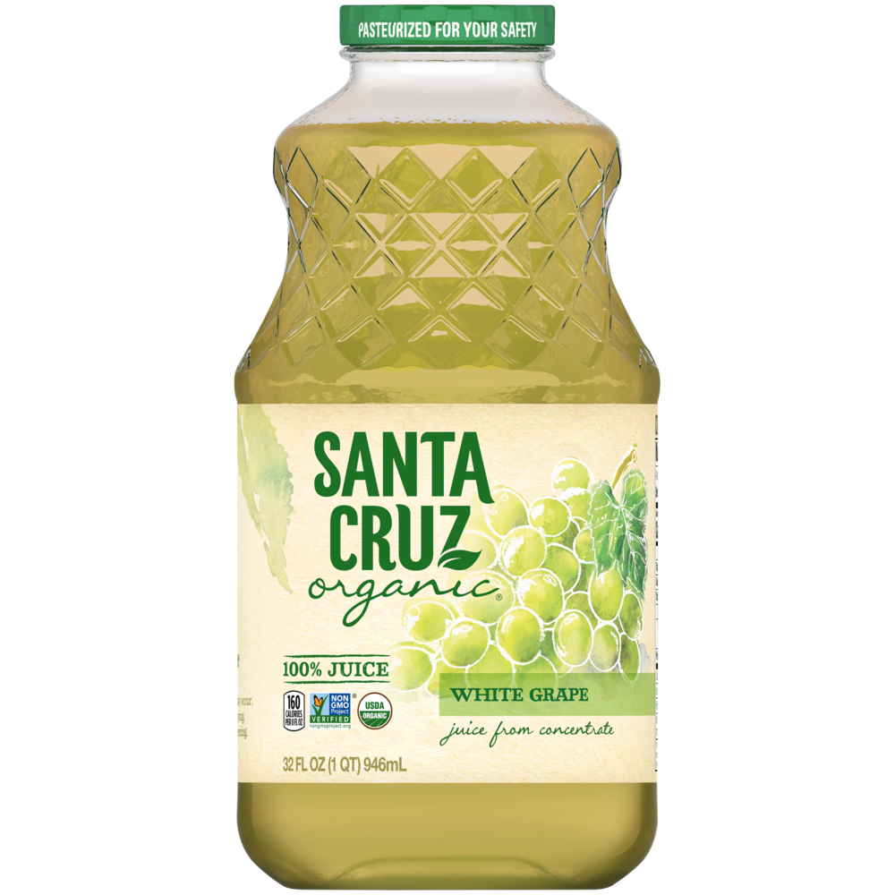 Santa Cruz Organic White Grape Juice, 32 Ounces
