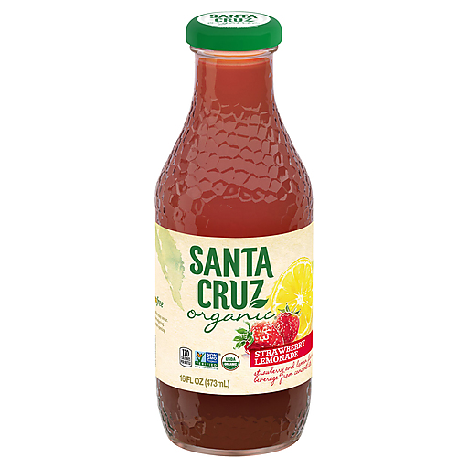 Santa Cruz Organic Lemonade Strawberry - Case Of 8-16 Oz