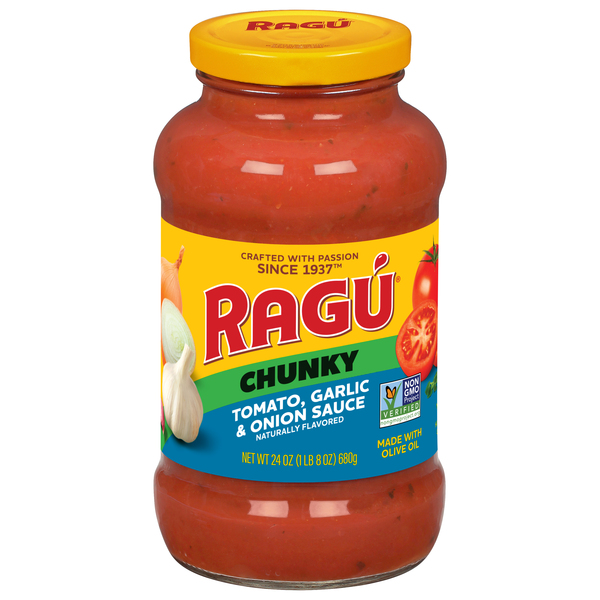 Ragu Chunky Tomato, Garlic & Onion Pasta Sauce - 24oz