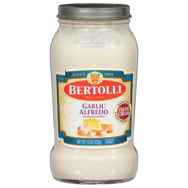Bertolli Garlic Alfredo Sauce With Aged Parmesan Cheese - 15oz