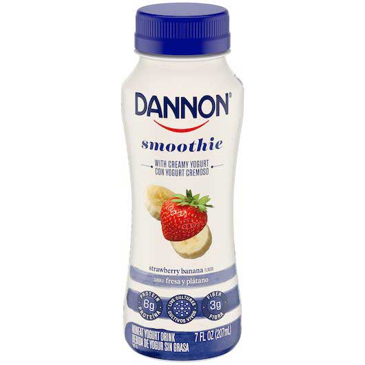 Dannon Smoothie Strawberry Banana Nonfat Yogurt Drink 7 Fl. Oz. Bottle
