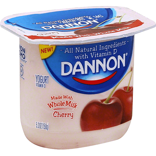 Dannon Blended Cherry Yogurt 5.3 Oz. Cup